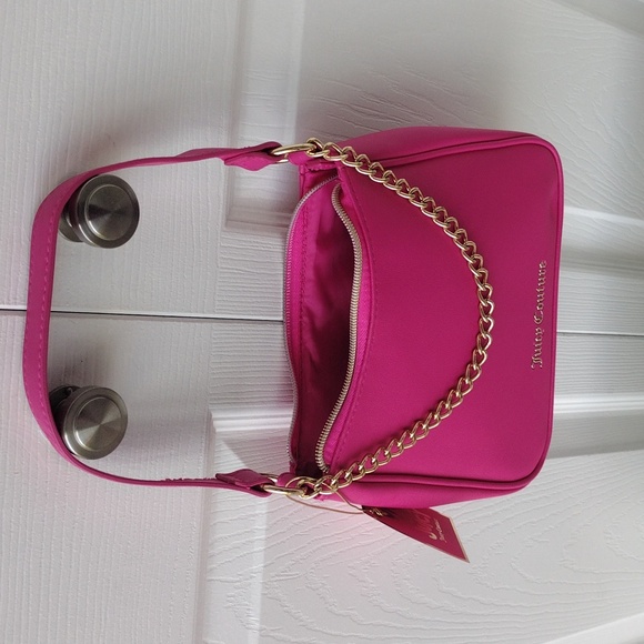 Juicy Couture Hot Pink Chain Shoulder Bag - Picture 13 of 16
